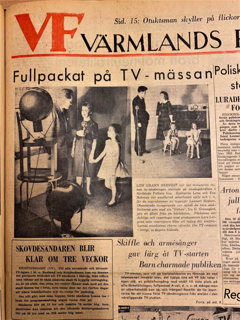 Artikel ur VF november 1958